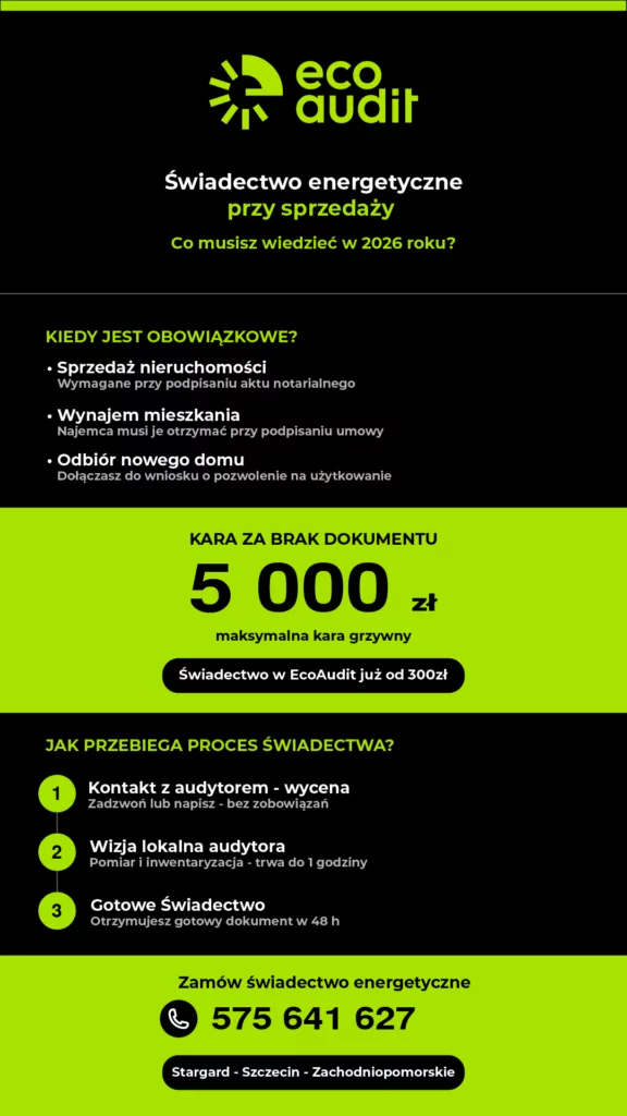 swiadectwo energetyczne przy sprzedazy co musisz wiedziec w 2026 roku ecoaudit